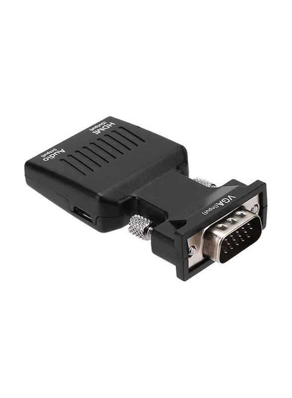 Generic 1080P Video Adapter Converter, VGA Male to HDMI for Monitor/Projector, Black
Generic 1080P Video Adapter Converter, VGA Male to HDMI for Monitor/Projector, Black