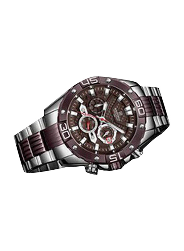 Naviforce Analog Watch for Men with Stainless Steel Band, Chronograph, Nf8019Browen, Brown/Silver-Brown
Naviforce Analog Watch for Men with Stainless Steel Band, Chronograph, Nf8019Browen, Brown/Silver-Brown