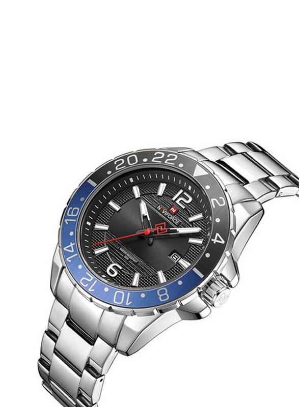 Naviforce Analog Watch for Men with Stainless Steel Band, Water Resistant, 9192 S-S-B, Black-Silver
Naviforce Analog Watch for Men with Stainless Steel Band, Water Resistant, 9192 S-S-B, Black-Silver