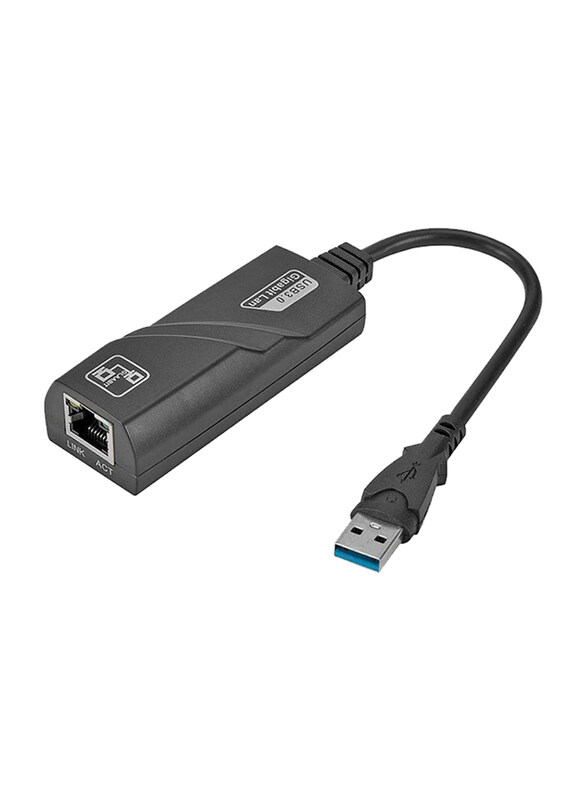 Generic RJ45 LAN Gigabit Ethernet Adapter, USB 3.0 Male to RJ45 for Network Device, Black
Generic RJ45 LAN Gigabit Ethernet Adapter, USB 3.0 Male to RJ45 for Network Device, Black