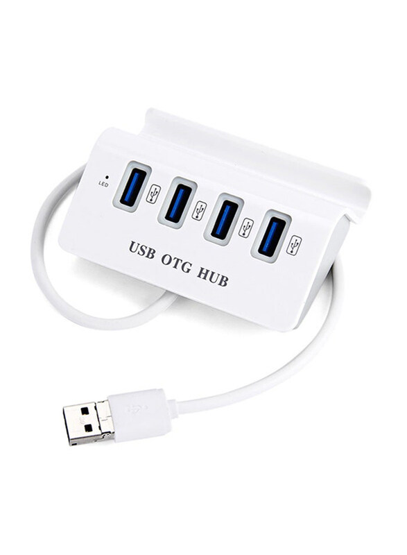 Generic 2-in-1 OTG + USB Type A 4 USB 2.0 Ports Hub Support Phone Holder Function, White
Generic 2-in-1 OTG + USB Type A 4 USB 2.0 Ports Hub Support Phone Holder Function, White