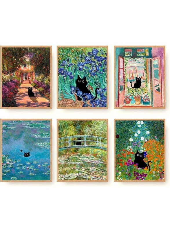 Home Trove Funny Black Cat Wall Art Prints Set of 6 Canvas Artwork Cat Lover Posters Cute Room Aesthetic Vintage Floral Matisse Monet Van Gogh Living
Home Trove Funny Black Cat Wall Art Prints Set of 6 Canvas Artwork Cat Lover Posters Cute Room Aesthetic Vintage Floral Matisse Monet Van Gogh Living