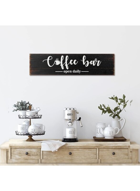 Home Trove Coffee Bar Sign Wood Station Decor Rustic Small Wall Art Accessories Hanging Plaque
Home Trove Coffee Bar Sign Wood Station Decor Rustic Small Wall Art Accessories Hanging Plaque