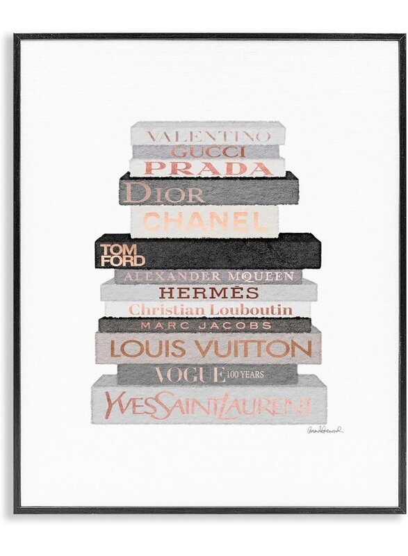 Home Trove Neutral Grey and Rose Gold Fashion Bookstack Black Framed Wall Art, 24 x 30
Home Trove Neutral Grey and Rose Gold Fashion Bookstack Black Framed Wall Art, 24 x 30