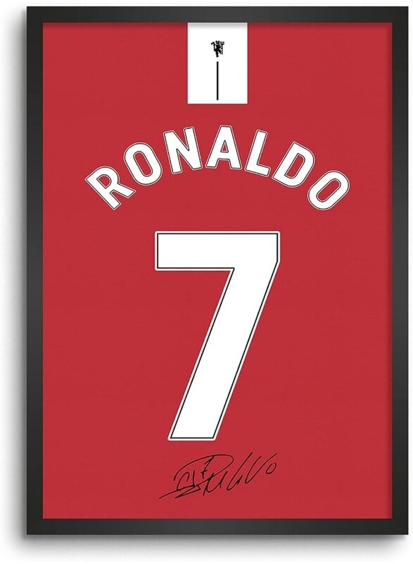 Home Trove Ronaldo Red Jersey Wall Decoration Art Framed Poster, 8 Inch x 12 Inch, Matt Laminated Poster with 0.5 Inch Black Wooden Frame
Home Trove Ronaldo Red Jersey Wall Decoration Art Framed Poster, 8 Inch x 12 Inch, Matt Laminated Poster with 0.5 Inch Black Wooden Frame