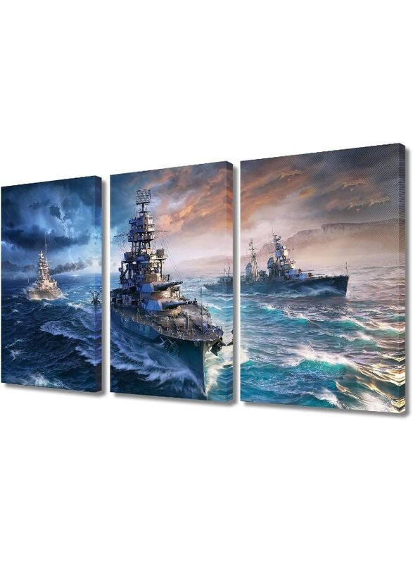 Home Trove Modern Wall Art Multi Panel Navy Blue Wall Paintings Battleship Artwork Navy Ship Canvas Print Art for Home Office Wall Decor Contemporary
Home Trove Modern Wall Art Multi Panel Navy Blue Wall Paintings Battleship Artwork Navy Ship Canvas Print Art for Home Office Wall Decor Contemporary