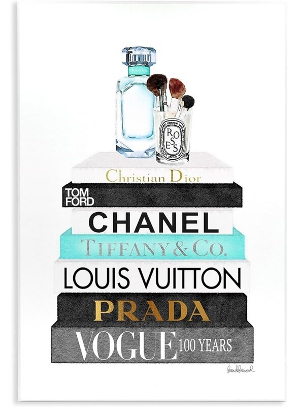 Home Trove Book Stack Perfume Brushes Glam Fashion Watercolor Wall Plaque, 10 x 15
Home Trove Book Stack Perfume Brushes Glam Fashion Watercolor Wall Plaque, 10 x 15
