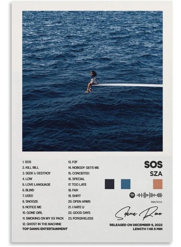 Home Trove SZA - SOS Album Cover Canvas Posters for Room Aesthetic Gift Unframe:16x24inch(40x60cm)
Home Trove SZA - SOS Album Cover Canvas Posters for Room Aesthetic Gift Unframe:16x24inch(40x60cm)