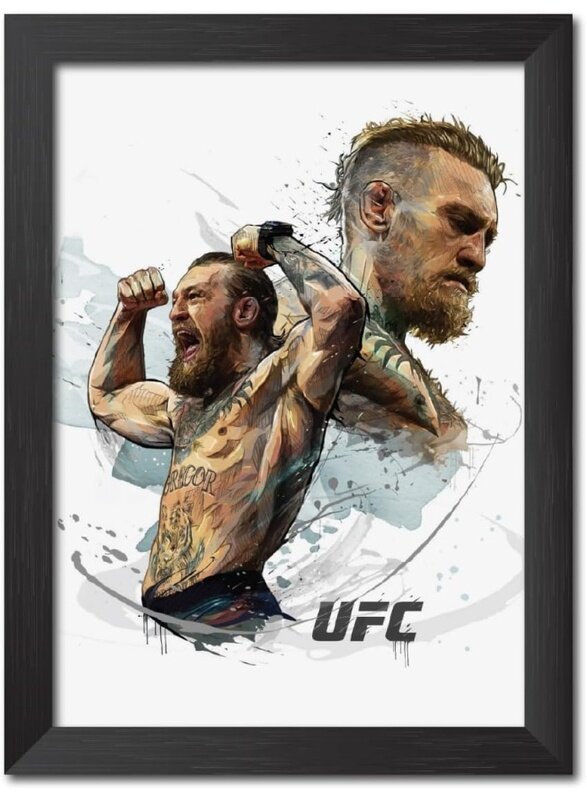 Home Trove Conor McGregor UFC Superstar Boxer Poster Laminated Posters Framed Painting with Matt Finish Black Frame (12 inches x 9 inches)
Home Trove Conor McGregor UFC Superstar Boxer Poster Laminated Posters Framed Painting with Matt Finish Black Frame (12 inches x 9 inches)