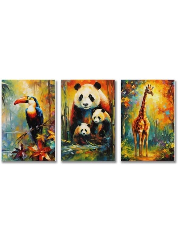 Home Trove FireDeer Woodland Animal Wall Art Jungle Wild Bear Fox Panda Poster 3 Pieces Kid Canvas Print Picture for Nursery Decor Baby Boy Girl Room
Home Trove FireDeer Woodland Animal Wall Art Jungle Wild Bear Fox Panda Poster 3 Pieces Kid Canvas Print Picture for Nursery Decor Baby Boy Girl Room