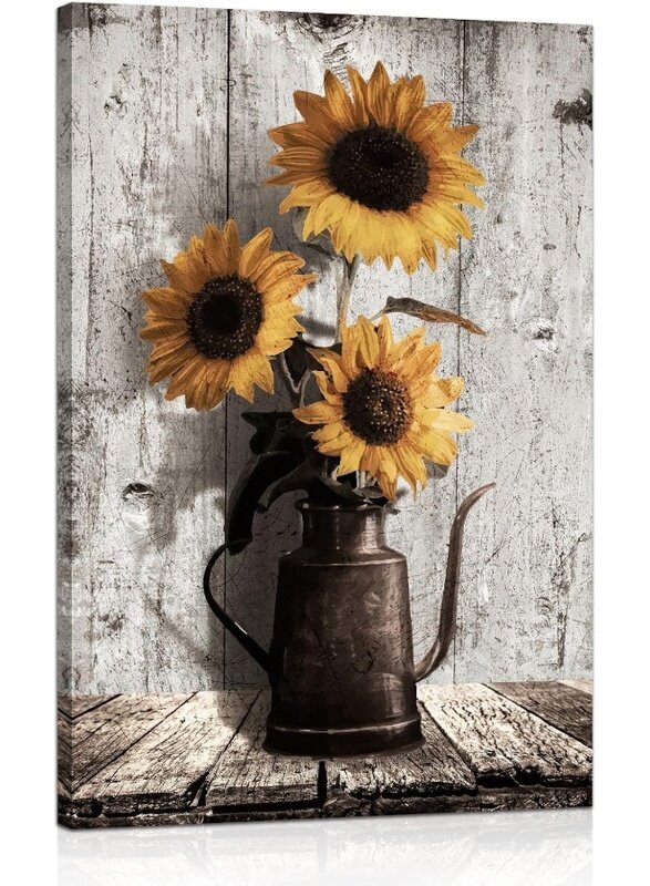 Home Trove Sunflower Canvas Wall Art: Rustic Brown Pot Wall Decoration - Vintage Flower Framed Poster Artwork Decor for Home Office Living room Bedroo
Home Trove Sunflower Canvas Wall Art: Rustic Brown Pot Wall Decoration - Vintage Flower Framed Poster Artwork Decor for Home Office Living room Bedroo