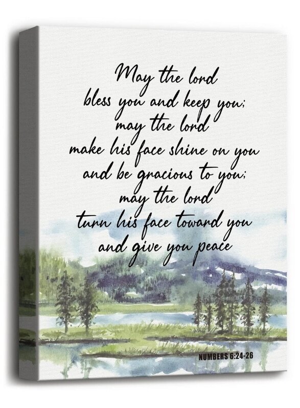 Home Trove Canvas Wall Art Numbers 6:24-26- May The Lord Bless You and Protect You Scripture Sign
Home Trove Canvas Wall Art Numbers 6:24-26- May The Lord Bless You and Protect You Scripture Sign