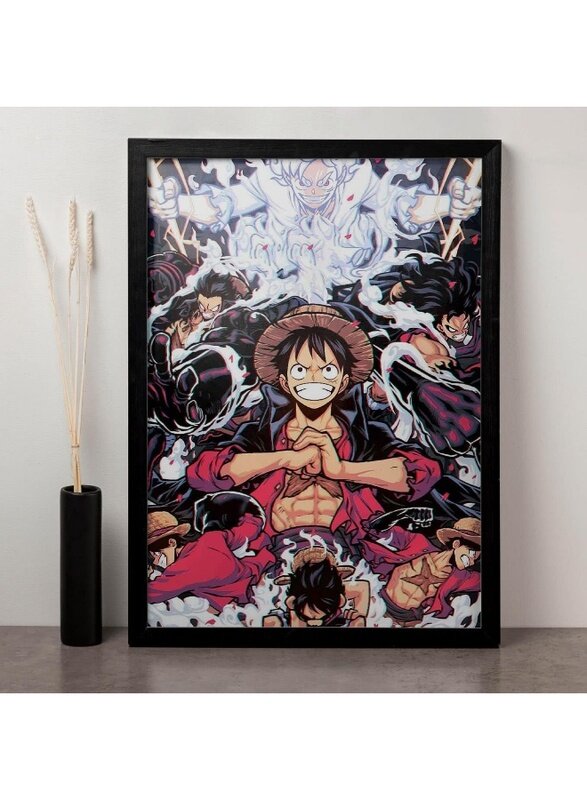 Home Trove SoulAbiti Presents One piece Monkey.D.Luffy All Gears Art (12-inch X 18-inch, Framed)(Multicolor)
Home Trove SoulAbiti Presents One piece Monkey.D.Luffy All Gears Art (12-inch X 18-inch, Framed)(Multicolor)