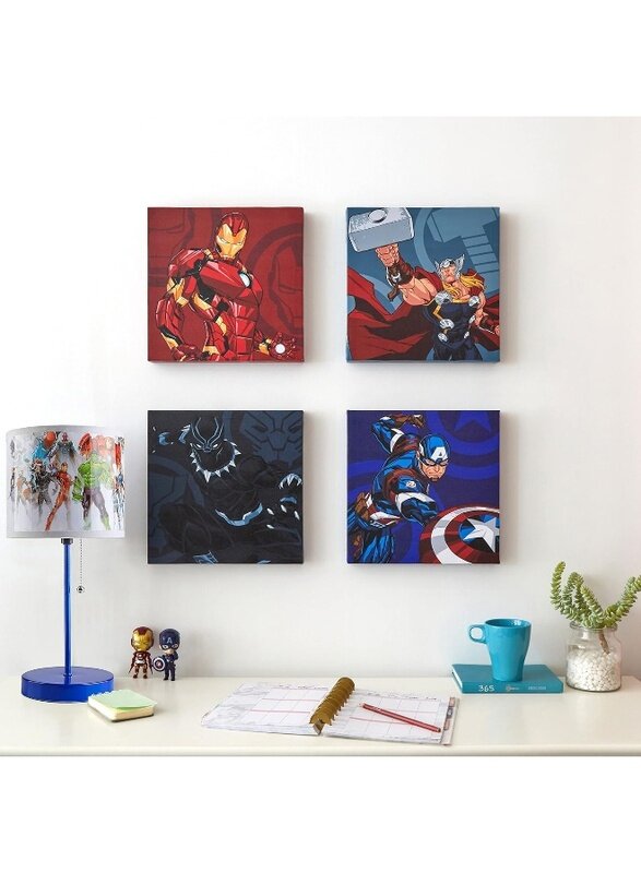 Home Trove Marvel Avengers Canvas 4 Pack Wall Art Set, Childrens Wall Hanging Decor, Each Piece 11"x11
Home Trove Marvel Avengers Canvas 4 Pack Wall Art Set, Childrens Wall Hanging Decor, Each Piece 11"x11