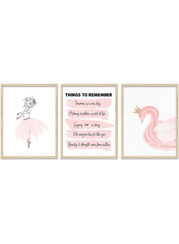 Home Trove Riveda 3-Piece Set Pink Poster for Girl Swan Wall art Ballet Girl Picture Inspirational Canvas nursery Baby Girl Room Decor Gift for Kids W
Home Trove Riveda 3-Piece Set Pink Poster for Girl Swan Wall art Ballet Girl Picture Inspirational Canvas nursery Baby Girl Room Decor Gift for Kids W