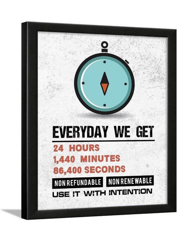 Home Trove Every Day We Get24 Hours1,440 Minutes86,400 Seconds non-Refundable non Renewable Use It With Intention, Motivational Quotes frames for Offi
Home Trove Every Day We Get24 Hours1,440 Minutes86,400 Seconds non-Refundable non Renewable Use It With Intention, Motivational Quotes frames for Offi