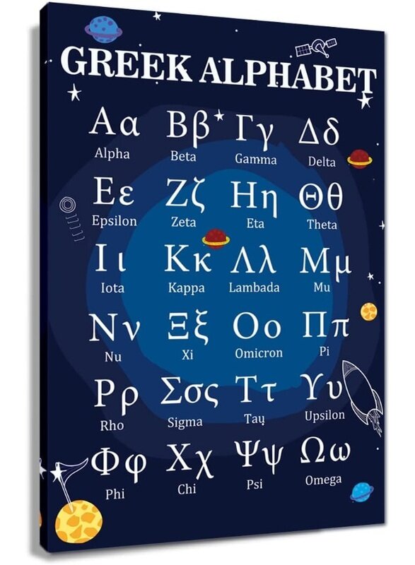 Home Trove Educational Greek Alphabet Posters for Classroom Wall Art Prints Canvas Learning Painting Modern Ancient Letters Decor for Bedroom Framed S
Home Trove Educational Greek Alphabet Posters for Classroom Wall Art Prints Canvas Learning Painting Modern Ancient Letters Decor for Bedroom Framed S