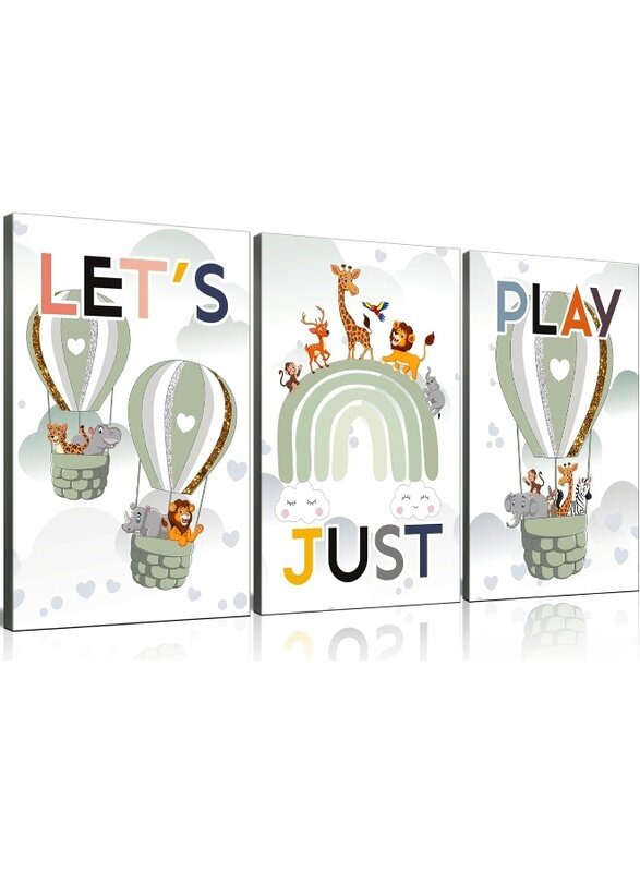Home Trove Framed 3Pcs Kids Room Canvas Wall Art Decor Cute Color Animals Playroom Nursery Green Rainbow Hot Ball Poster Lion Giraffe Prints Painting
Home Trove Framed 3Pcs Kids Room Canvas Wall Art Decor Cute Color Animals Playroom Nursery Green Rainbow Hot Ball Poster Lion Giraffe Prints Painting