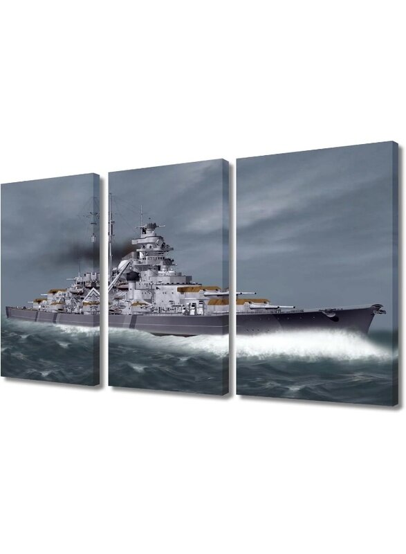 Home Trove Wall Art for Living Room 3 Panel Black and White Wall Decor Battleship Bismarck Pictures Posters Naval Battleship Artwork House Decor Frame
Home Trove Wall Art for Living Room 3 Panel Black and White Wall Decor Battleship Bismarck Pictures Posters Naval Battleship Artwork House Decor Frame