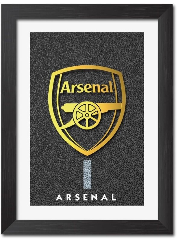 Home Trove Arsenal Football Club Golden Textured Logo Laminated Poster Framed Painting with Matt Finish Black Frame (12 inches x 9 inches) Redesigned
Home Trove Arsenal Football Club Golden Textured Logo Laminated Poster Framed Painting with Matt Finish Black Frame (12 inches x 9 inches) Redesigned