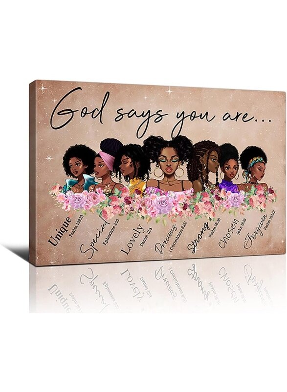 Home Trove African American Wall Art Black Woman God Says You Are Canvas Print Black Girl And Flower Painting Funny Artworks Home Decor For Bathroom L
Home Trove African American Wall Art Black Woman God Says You Are Canvas Print Black Girl And Flower Painting Funny Artworks Home Decor For Bathroom L