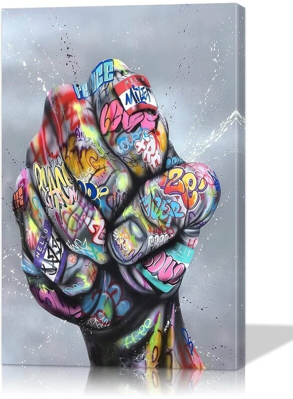 Home Trove Art Powerful Fist Wall Art Colorful Paintings for Wall Pop Art Wall Decor Street Art Poster Decor for Living Room Decor Ready to Hang (12''
Home Trove Art Powerful Fist Wall Art Colorful Paintings for Wall Pop Art Wall Decor Street Art Poster Decor for Living Room Decor Ready to Hang (12''