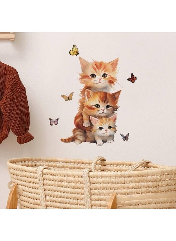 Home Trove Cute Cat Wall Decals Lovely Cartoon Animals Naughty Kitten with Butterfly Wall Stickers Removable Vinyl Peel and Stick Art Mural Decoration
Home Trove Cute Cat Wall Decals Lovely Cartoon Animals Naughty Kitten with Butterfly Wall Stickers Removable Vinyl Peel and Stick Art Mural Decoration