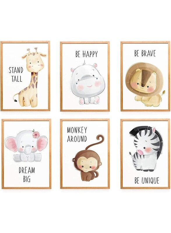 Home Trove 6 Pack Baby Jungle Nursery Wall Decor Art Pictures, Unframed Cartoon Safari Animal Wall Murals/Poster with Inspirational Quotes for Baby &
Home Trove 6 Pack Baby Jungle Nursery Wall Decor Art Pictures, Unframed Cartoon Safari Animal Wall Murals/Poster with Inspirational Quotes for Baby &