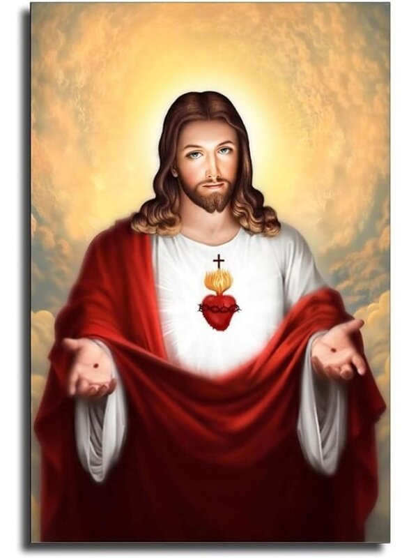 Home Trove Unframed Catholic Jesus Poster Print On Canvas , Christian Religious Wall Art Print (Sacred Heart of Jesus 2, 20x30 inch) for Living Room
Home Trove Unframed Catholic Jesus Poster Print On Canvas , Christian Religious Wall Art Print (Sacred Heart of Jesus 2, 20x30 inch) for Living Room