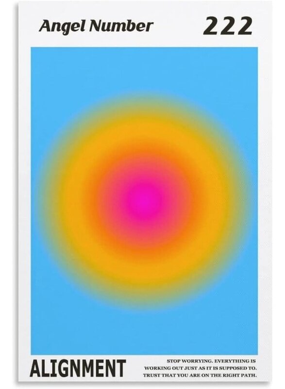 Home Trove Colorful Gradient Aura Angel Numbers Poster Aesthetic Inspirational Quotes Wall Art Canvas Prints Pictures for Bedroom (16x24inch-Unframe,
Home Trove Colorful Gradient Aura Angel Numbers Poster Aesthetic Inspirational Quotes Wall Art Canvas Prints Pictures for Bedroom (16x24inch-Unframe,