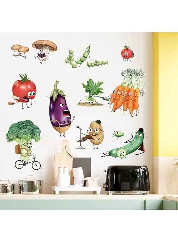 Home Trove wondever Kitchen Food Wall Stickers Cartoon Vegetables Peel and Stick Wall Art Decals for Kitchen Cupboard Fridge
Home Trove wondever Kitchen Food Wall Stickers Cartoon Vegetables Peel and Stick Wall Art Decals for Kitchen Cupboard Fridge