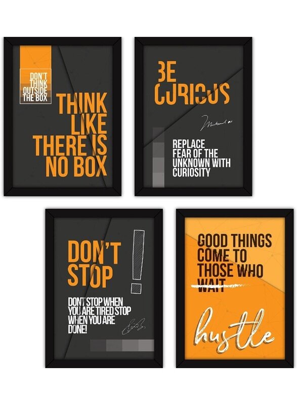Home Trove A4 Framed Synthetic Motivational Wall Posters with Glass for Home and Office Decoration-Set of 4
Home Trove A4 Framed Synthetic Motivational Wall Posters with Glass for Home and Office Decoration-Set of 4