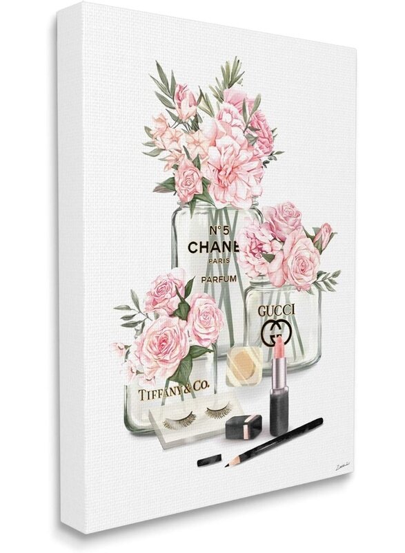 Home Trove Pink Rose Florals in Glam Fashion Jars, Designed by Ziwei Li Canvas Wall Art, 24 x 30, Grey
Home Trove Pink Rose Florals in Glam Fashion Jars, Designed by Ziwei Li Canvas Wall Art, 24 x 30, Grey