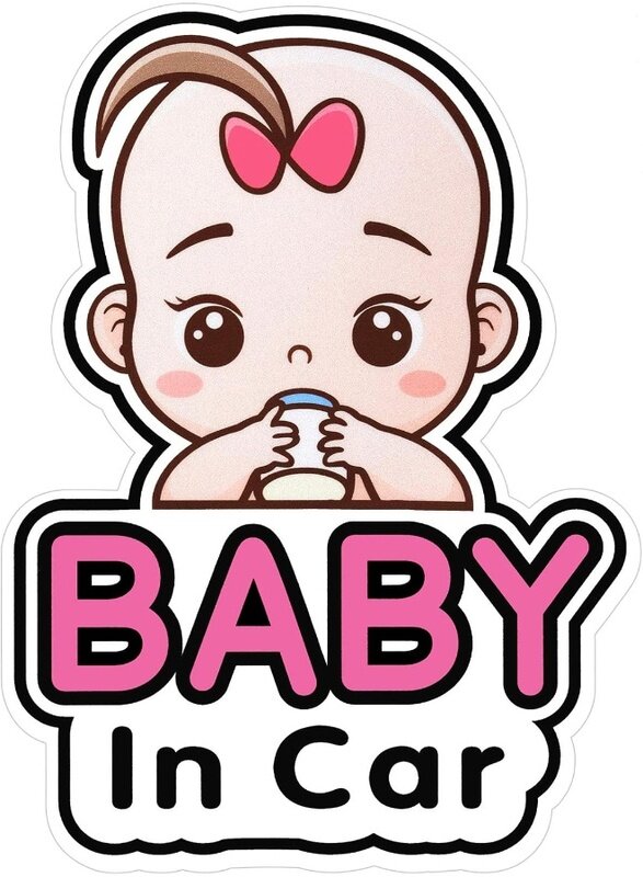 Home Trove Baby in Car Stickers Sign and Decal for Girl, Baby Car Sticker, Removable Safety Sticker Notice Board, Cute Baby Window Car Sticker, On Boa
Home Trove Baby in Car Stickers Sign and Decal for Girl, Baby Car Sticker, Removable Safety Sticker Notice Board, Cute Baby Window Car Sticker, On Boa