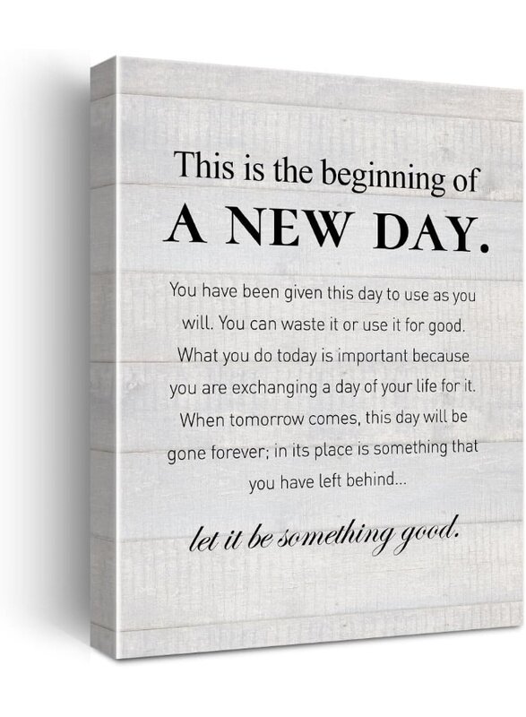 Home Trove Motivational This is the Beginning of a New Day Quote Poster Canvas Wall Art for Home Decor
Home Trove Motivational This is the Beginning of a New Day Quote Poster Canvas Wall Art for Home Decor