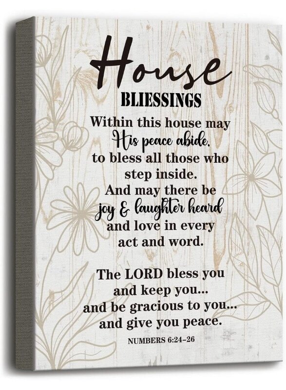 Home Trove Canvas Wall Art House Blessing Decor, Canvas Wall Art for Home Decor, Inspirational Quote Canvas Prints Poster Wall Art, Christian Family H
Home Trove Canvas Wall Art House Blessing Decor, Canvas Wall Art for Home Decor, Inspirational Quote Canvas Prints Poster Wall Art, Christian Family H