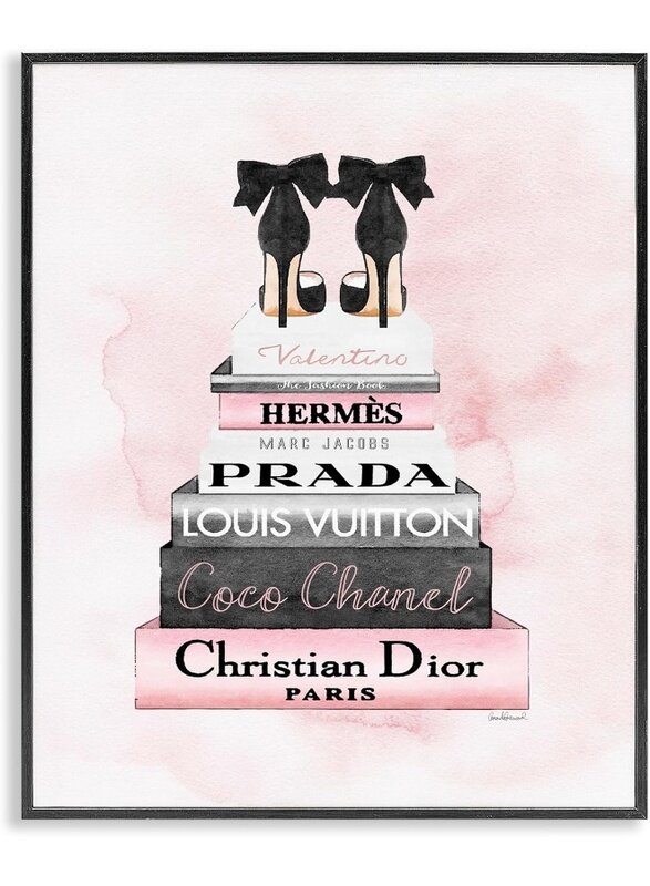 Home Trove Heels Pink Silver Bookstack Glam Fashion Design, Designed by Amanda Greenwood Wall Art, 24x30, Black Framed
Home Trove Heels Pink Silver Bookstack Glam Fashion Design, Designed by Amanda Greenwood Wall Art, 24x30, Black Framed