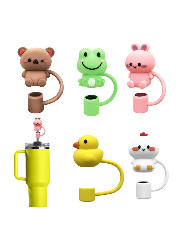 Generic 5-Piece 0.4 Inch Animals Silicone Stanley Straw Straw Cover for Stanley Cup, Multicolour
Generic 5-Piece 0.4 Inch Animals Silicone Stanley Straw Straw Cover for Stanley Cup, Multicolour