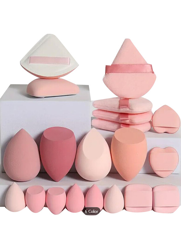 Generic Wet & Dry Application Makeup Puffs Set, 20 Pieces, Honey Pink Marshmallows, Pink
Generic Wet & Dry Application Makeup Puffs Set, 20 Pieces, Honey Pink Marshmallows, Pink