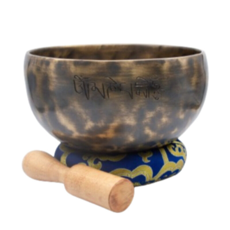 Generic Authentic Himalayan Full Moon Singing Bowl Single Set with Traditional Wooden Striker & Silk Cushion, Multicolour
Generic Authentic Himalayan Full Moon Singing Bowl Single Set with Traditional Wooden Striker & Silk Cushion, Multicolour