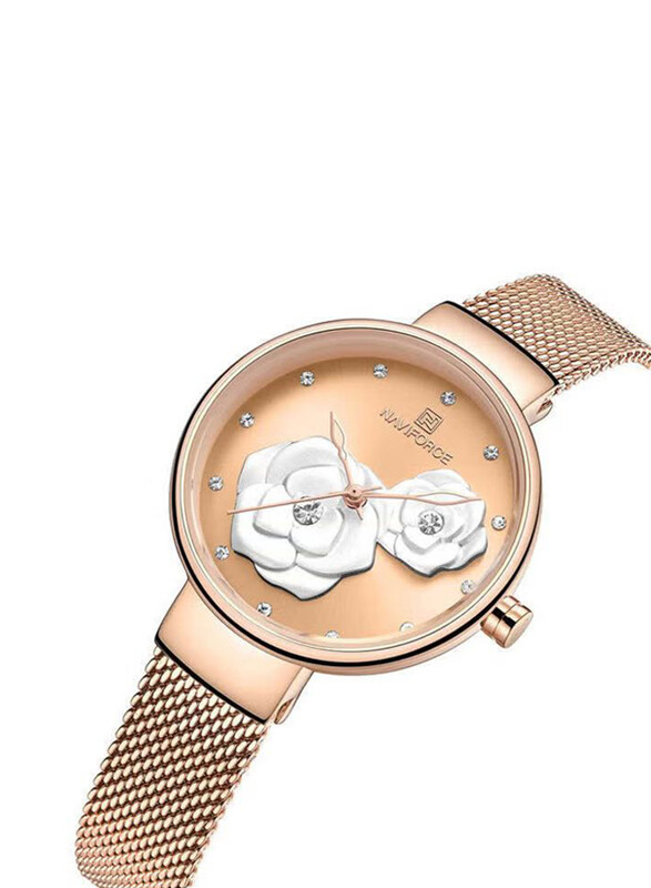 Naviforce Analog Watch for Women with Stainless Steel Band, Water Resistant, Nf5013L, Rose Gold-Rose Gold
Naviforce Analog Watch for Women with Stainless Steel Band, Water Resistant, Nf5013L, Rose Gold-Rose Gold