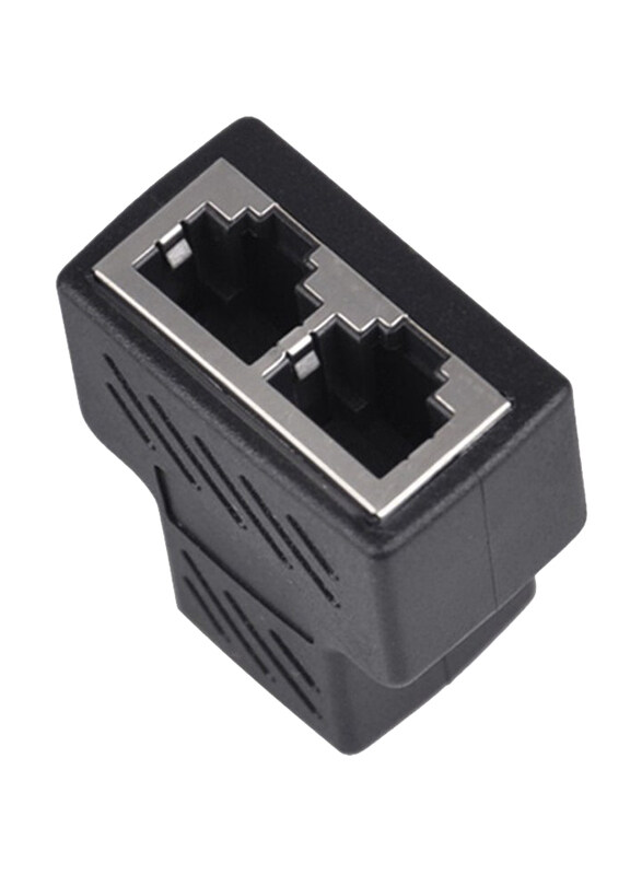 Generic Dual Female Port RJ45 Splitter Adapter, RJ45 to RJ45 for Network Devices, Black
Generic Dual Female Port RJ45 Splitter Adapter, RJ45 to RJ45 for Network Devices, Black