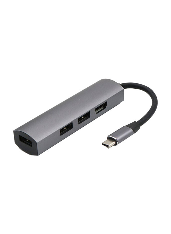 Generic USB 2.0 to Type C 3-Port USB Hub with RJ45 Ethernet Port Adapter, Grey/Black
Generic USB 2.0 to Type C 3-Port USB Hub with RJ45 Ethernet Port Adapter, Grey/Black