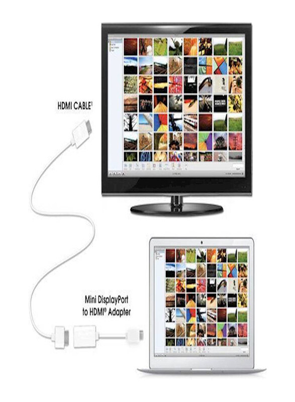 Generic Thunderbolt Mini Display port Dp To HDMI Adapter for Apple MacBook Pro/Air/if-mac, White
Generic Thunderbolt Mini Display port Dp To HDMI Adapter for Apple MacBook Pro/Air/if-mac, White