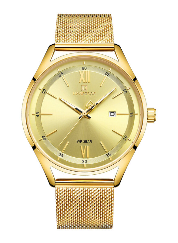 Naviforce Analog Watch for Women with Stainless Steel Band, Water Resistant, NF3013L G/G, Gold
Naviforce Analog Watch for Women with Stainless Steel Band, Water Resistant, NF3013L G/G, Gold
