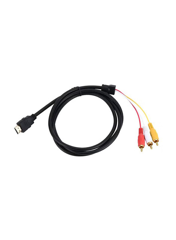 Generic 1.5-Meter Hdmi To 3Rca Colour Difference Line Hdmi to Av Adapter Cable, Black
Generic 1.5-Meter Hdmi To 3Rca Colour Difference Line Hdmi to Av Adapter Cable, Black