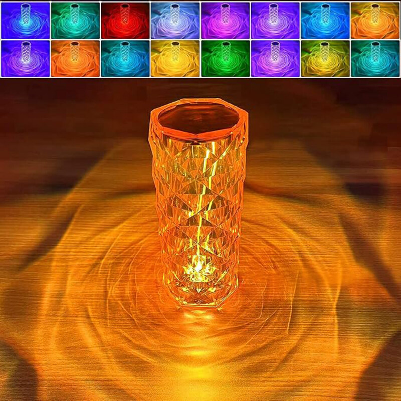 Luluan Crystal Diamond Table Lamp 16 Colours Charging Touch Lamp with Remote Control, Clear
Luluan Crystal Diamond Table Lamp 16 Colours Charging Touch Lamp with Remote Control, Clear