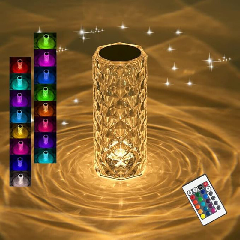 Generic Rose Crystal Diamond Table Lamp Crystal Table Lamp 16 Colours Changing Rose Table Lamp USB Rechargeable Bedside Light Lamps, Clear
Generic Rose Crystal Diamond Table Lamp Crystal Table Lamp 16 Colours Changing Rose Table Lamp USB Rechargeable Bedside Light Lamps, Clear