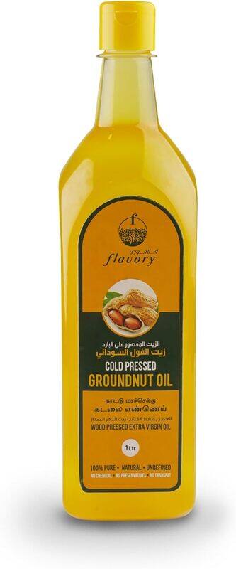 Flavory Cold Pressed Groundnut Oil, Pure & Natural Cooking Oil, Rich in Flavor and Nutrients, 1 Litre
Flavory Cold Pressed Groundnut Oil, Pure & Natural Cooking Oil, Rich in Flavor and Nutrients, 1 Litre