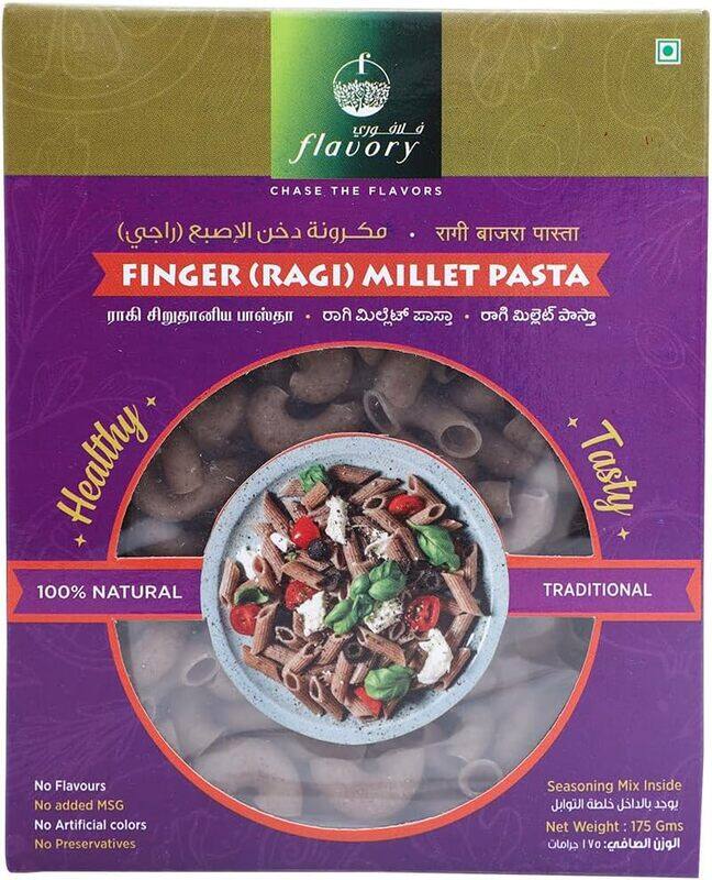 Flavory Finger Millet Pasta, Healthy Yet Easy to Prepare, Gluten-Free & Nutrient-Rich, High in Fiber & Protein, 180g
Flavory Finger Millet Pasta, Healthy Yet Easy to Prepare, Gluten-Free & Nutrient-Rich, High in Fiber & Protein, 180g